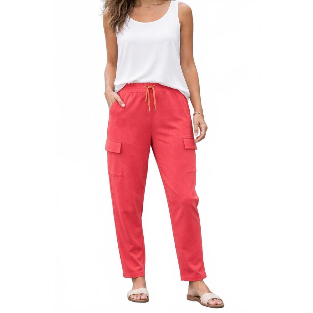 NEW ESQUALO model cargo pant in strawberry
